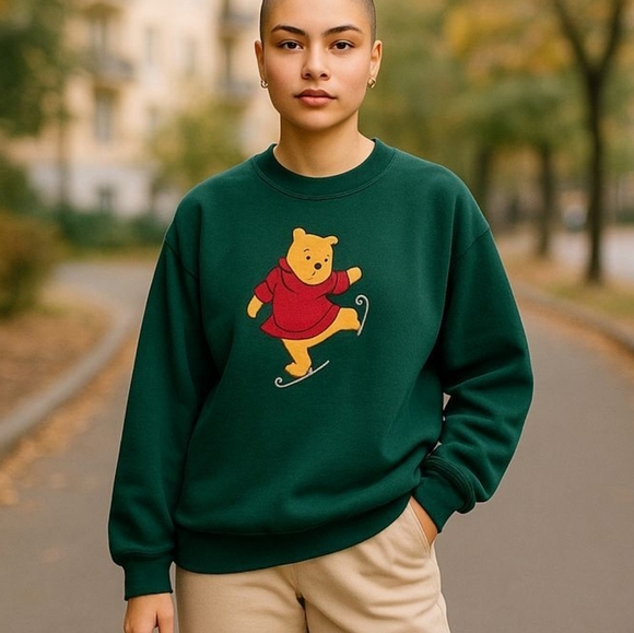 Disney Sweaters - "Cozy Classic: Vintage Disney Winnie the Pooh Warm Sweater - Size Medium"
